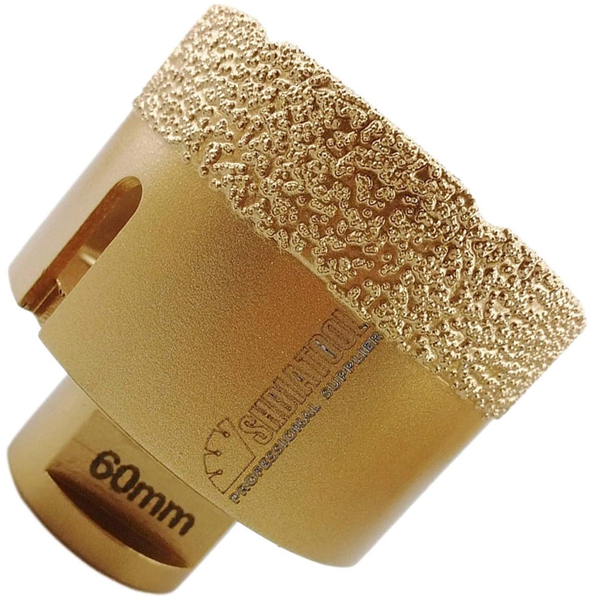 SnelShoppen - Diamant Boor 60mm Vacuum Gecementeerd voor Porselein, Tegels, Graniet, Marmer, Droog Boren, M14 Draad