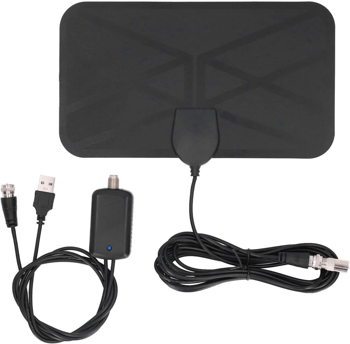 TV-antenne Terrestrische Binnenantenne 4K 1080P HD-antenne 25DBI Versterking Zelfklevende Montageantenne KJ‑036 met 360°-ontvangsthoek