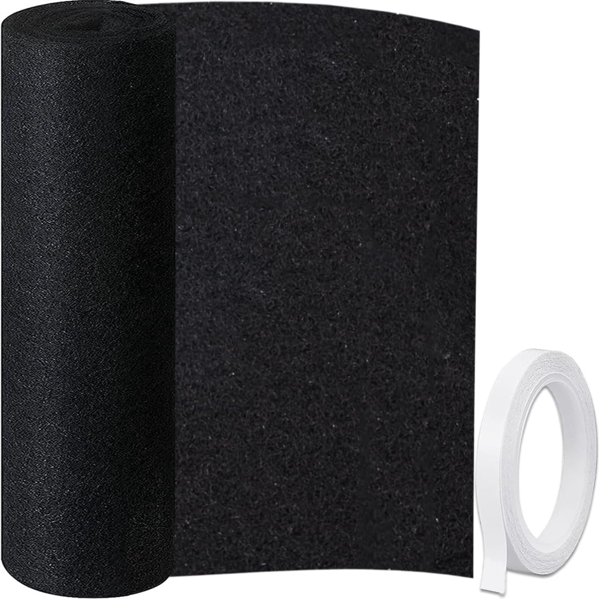 to Fit Carbon Filter Pad for Air Filters Charcoal Sheet fits Air Purifiers Air Conditioner Filters Range Hoods Furnace Filters removes Odor Replacement Parts Accessories 16 x 48 inches
