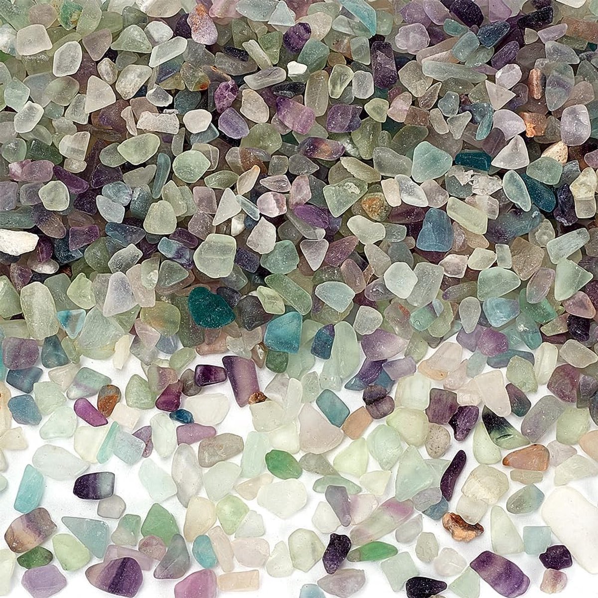 PandaHall Kwartskristallen Verpletterde Chips Tumbled Gepolijste Stenen Kristal Chips Natuurlijke Gepolijste Stenen Aquarium Grind Fish Tank Rotsen voor Betta Fish Tank Decor Vaas Vuller DIY