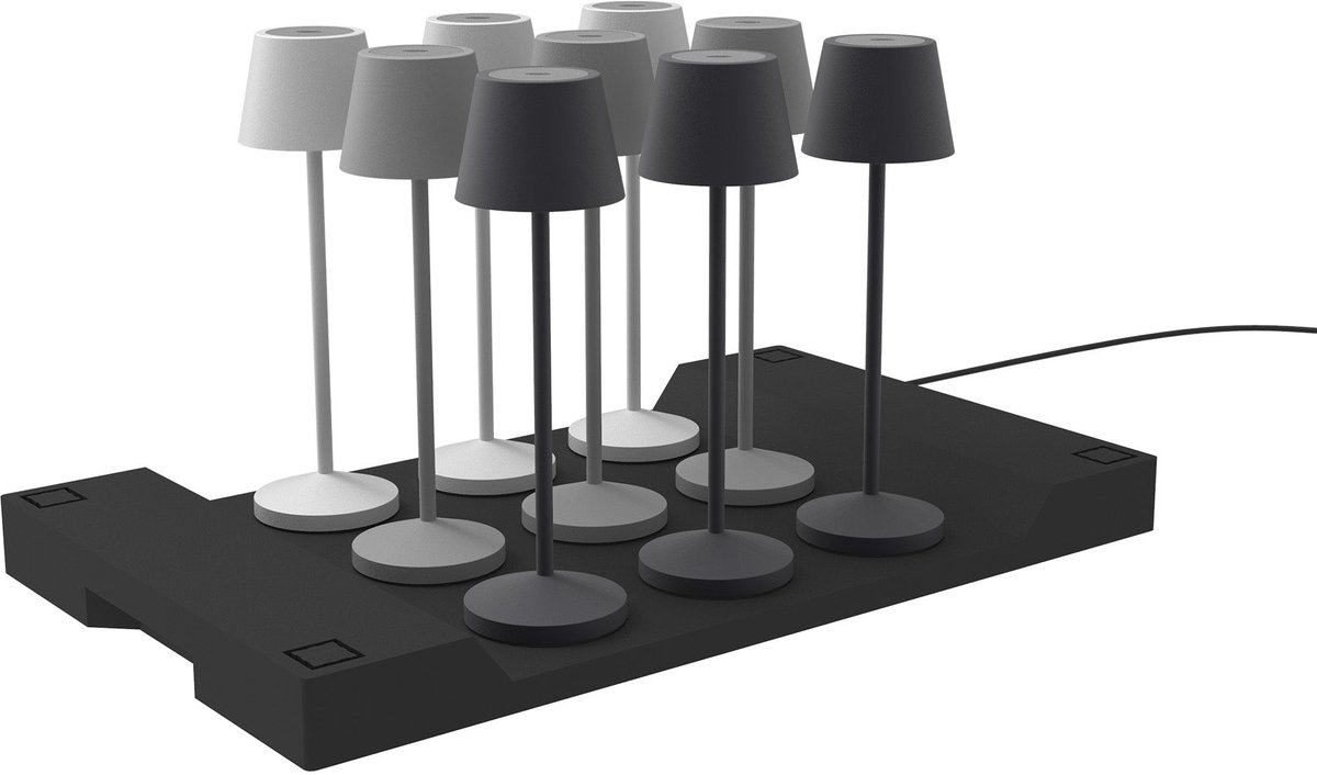 Oplaadstation voor 9 lampen 51CM PLATE
