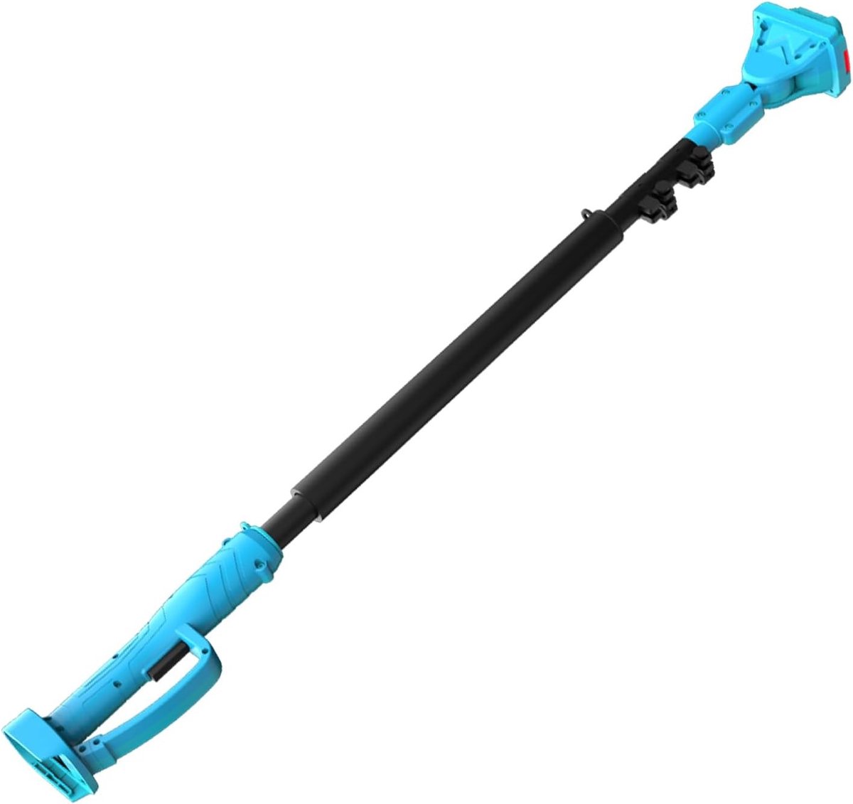 Uittrekbare blauwe telescoopstang voor snoeischaar, tot 2,5 meter, lichtgewicht en stabiel, ideaal voor snoeien en tuinonderhoud