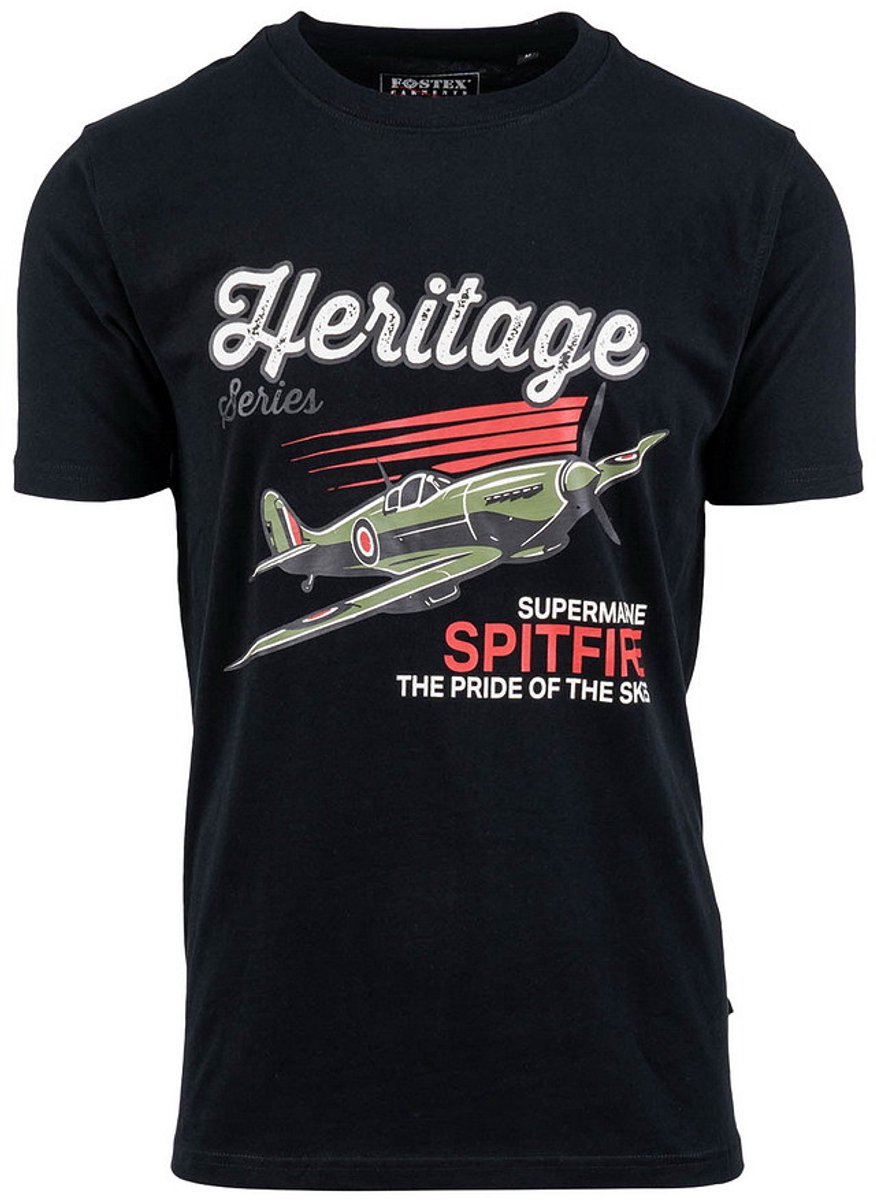 T-shirt Spitfire Heritage Zwart XL