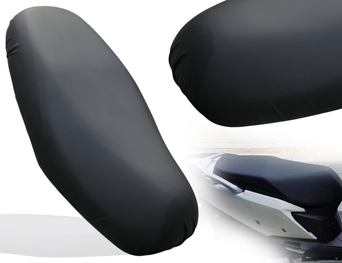 Motorstoelhoes, universele waterdichte motorstoelhoezen, zwart, leer