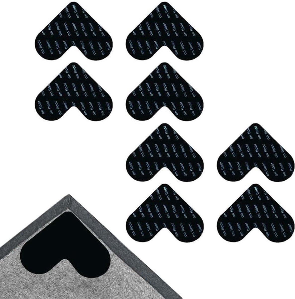8 stuks antislip pads, hartvormige, wasbare onderlegger voor het