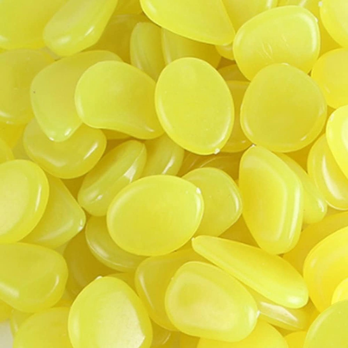 300 stuks Gloeiende Kiezelstenen Fluorescerende Stenen Gloed in de