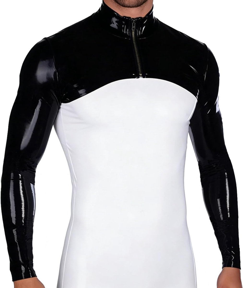 Shrugs Tops met Lange Mouwen voor Heren,Rubberen Shrug Armcovers Kort