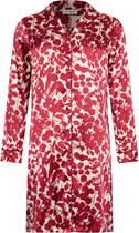 Pastunette Premium - Nachthemd - Scarlet Bloom - Doorknoop - Satijn - Rood/Ecru - Maat 40
