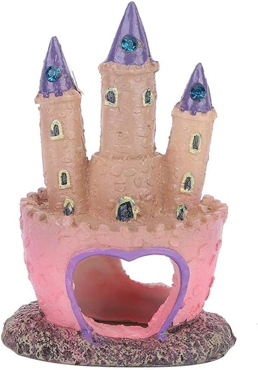 SnelShoppen - Aquarium Ornament Kasteel Decoratie - Kunststof Kasteelvorm - Vis Tank Decor - Veilig en Duurzaam - Voor Fish Tank - 30 cm - Multicolor