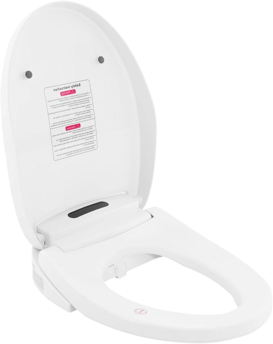 Intelligente Toiletbril - Bidet Toiletbril - Hygiënisch Comfort - Zelfreinigende Sproeiers - 37x51x13cm - Wit