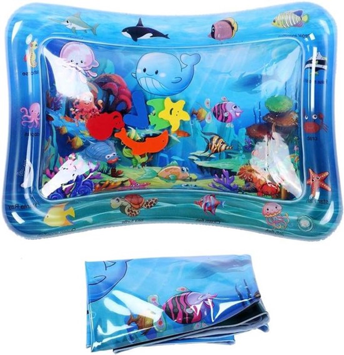 - Baby Zwembad - Opblaasbaar - Blauw - Water Spelletjes - Water Activiteiten - Geschikt voor Baby's en Peuters - Thuis en Buiten Spelen