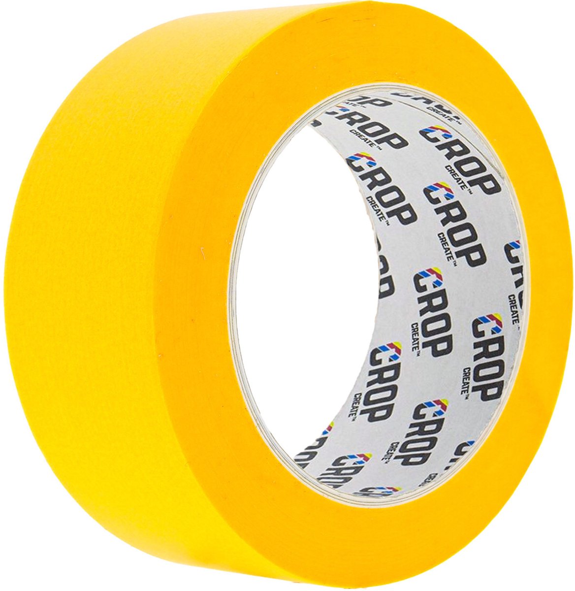 CROP Washi Tape Geel 48mm - per rol