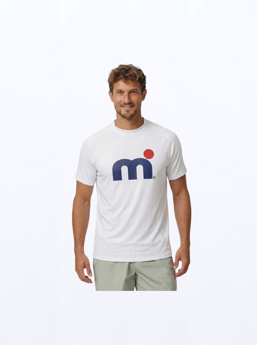 Mistral Ocean Heren Rash Guard | Wit | Maat L | Korte Mouw | UV-Beschermend Watershirt | Voor SUP, Surfen, Windsurfen en Strand