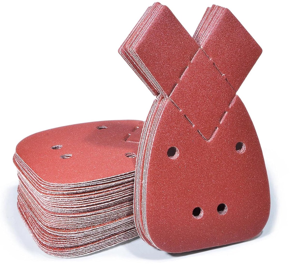 SnelShoppen - 40 Stuks Mouse Sandpaper, 40 x 240 Grit, Schuurpapier voor Houtbewerking, 4 Verschillende Korrelgroottes, Ideaal voor Do-it-yourself Pro