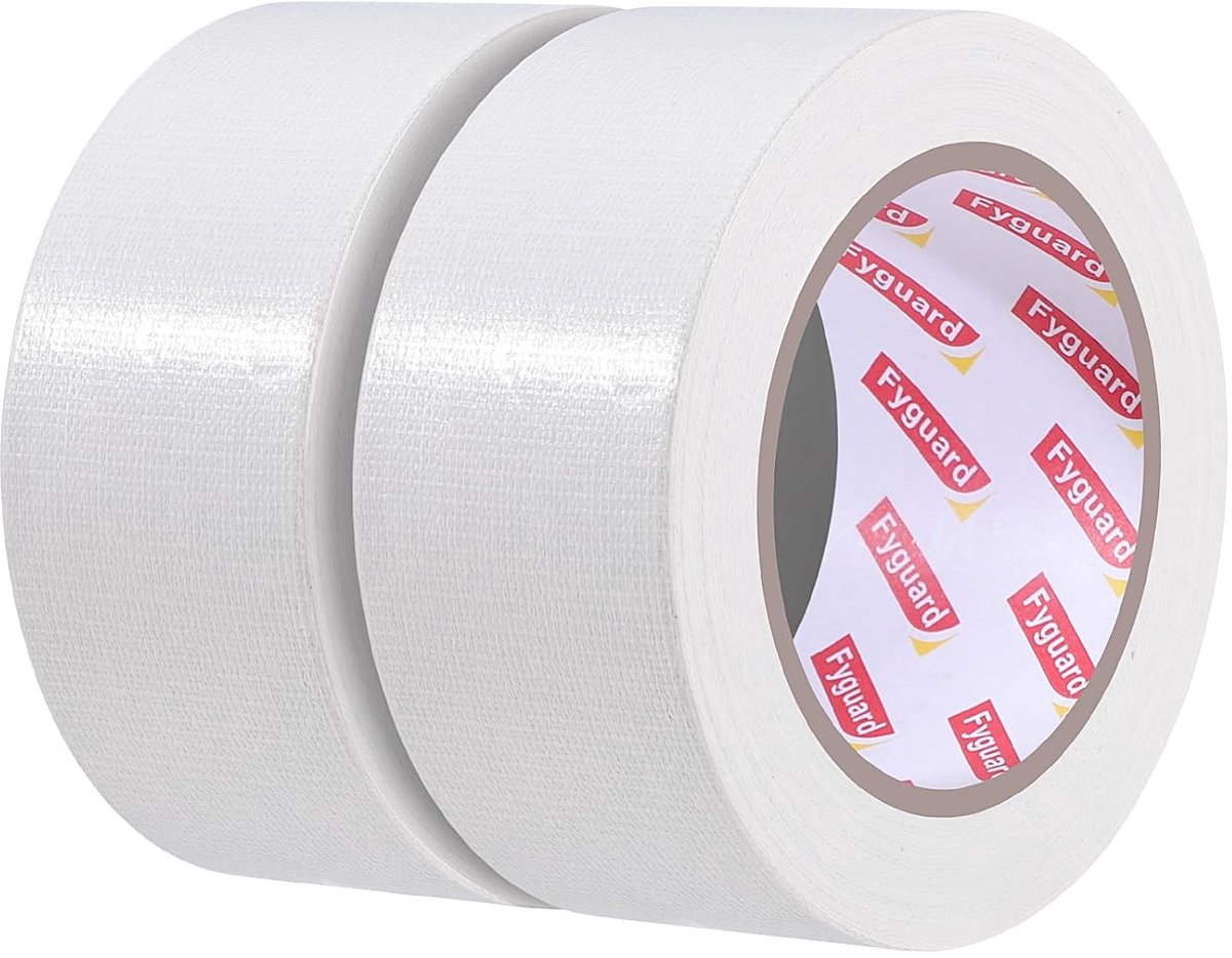 Thijox - 2 Rollen Pantsertape Wit 48 mm x 28 m - Waterdichte Reparatietape voor Binnen en Buiten - Universele Afdichtband voor Versterking en Bevestig