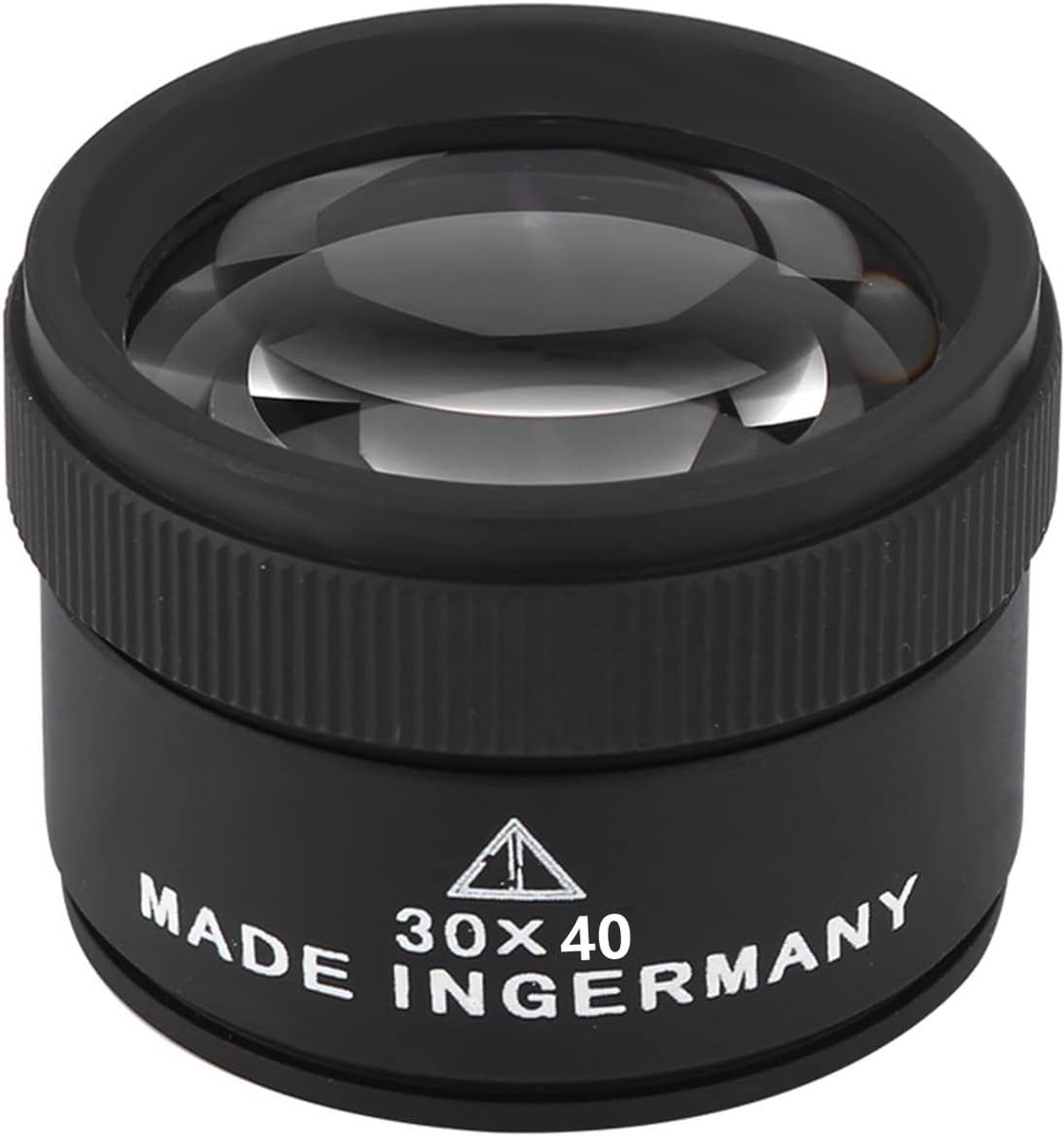 SnelShoppen - 30X Juwelierloep Hoge Definitie Vergrootglas voor Sieraden, Diamanten, Munten - Professionele Metalen Loep met 40mm Lens, Licht en Draag