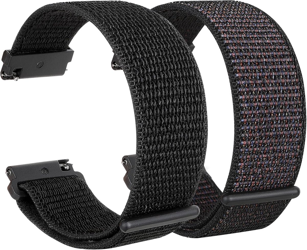 Horlogeband 22mm - Nylon Straps - Compatibel met Samsung Galaxy Watch 3/Galaxy Watch 46mm - Duurzaam en comfortabel - SnelShoppen