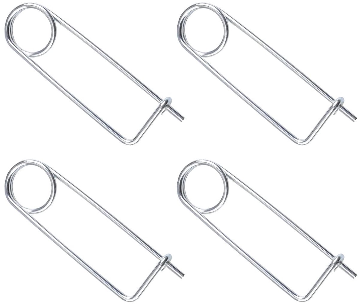 4 stks As Locking Pin, M2* 75 Wire Lock Pin Veiligheid Koppeling Pin, Staal Broche Vorm Cotter Veiligheid Pins