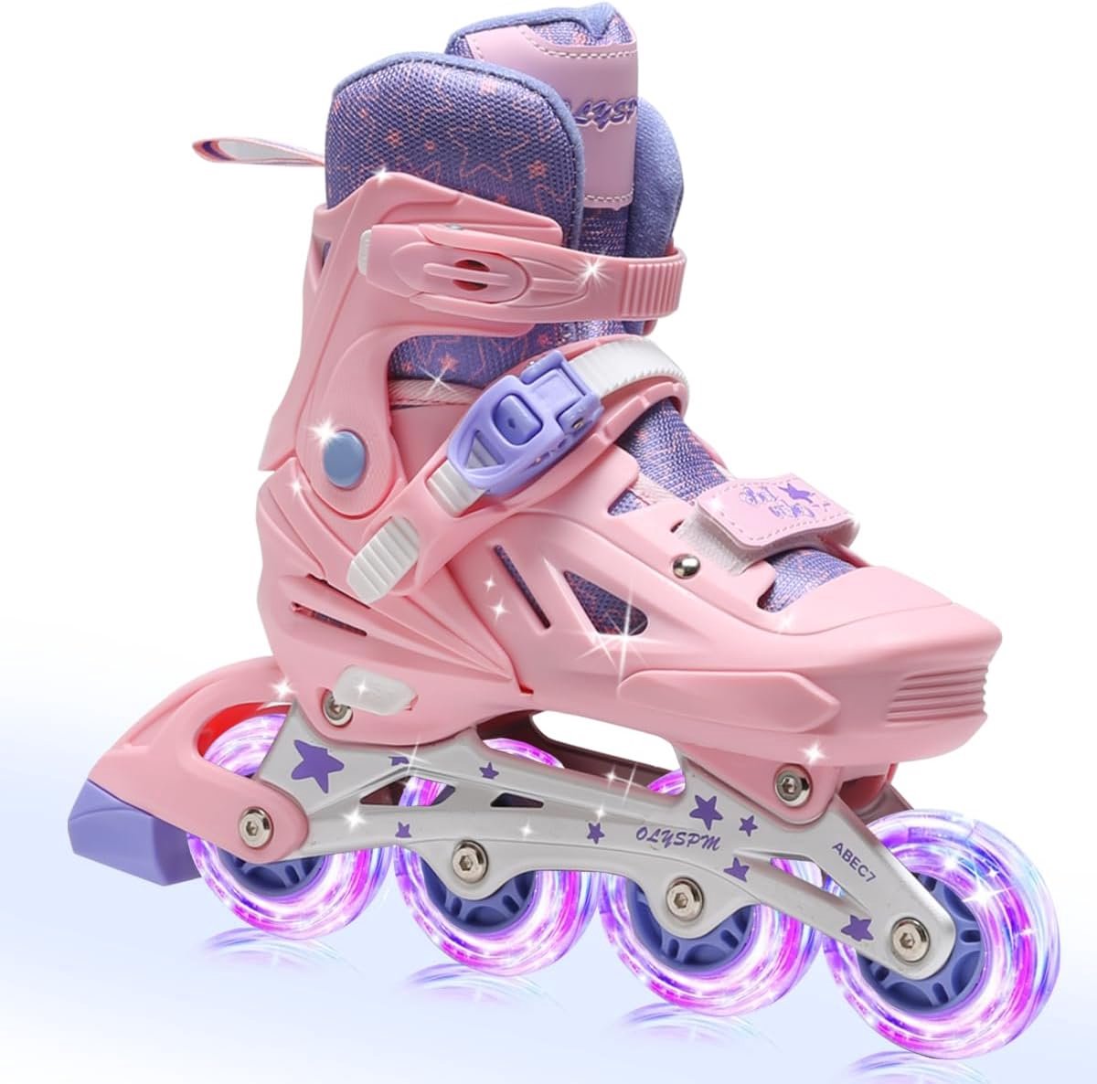 Skates kinderen, rolbladen kinderen, 4 maten verstelbare rolschaatsen voor kinderen met knipperende PU-wielen, ABEC-7 lager voor jongens, meisjes en beginners