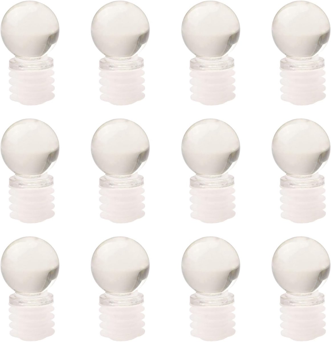 12 stks Crystal Ball Bottle Stopper, Wijnfles Stopper, Luchtdichte Siliconen Seal Stopper, Wijn Preserver voor Glazen Fles