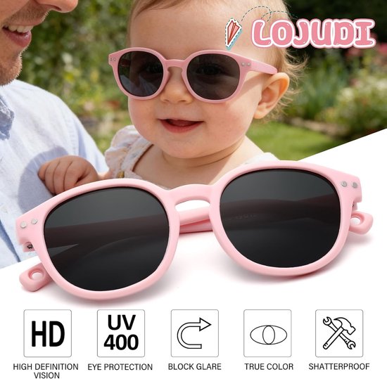 Baby Zonnebril - Kinder Zonnebril - Bescherming Ogen - Flexibel Frame - 0-24 Maanden — afbeelding 4