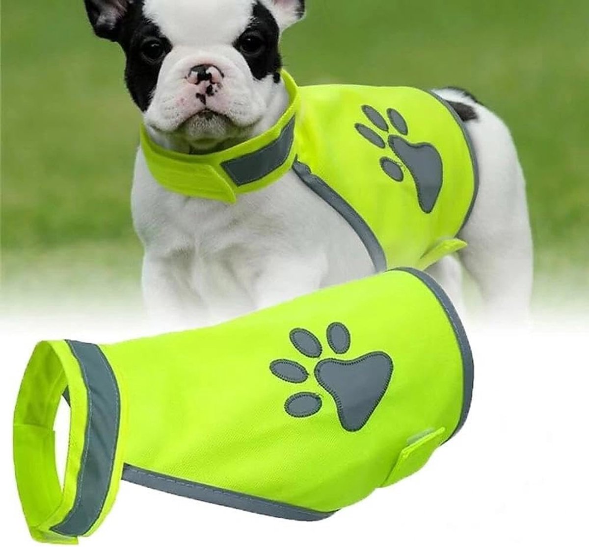 Veiligheidsvest voor honden, reflecterende strepen, hondenveiligheidsvest met reflecterende elementen, veiligheidsvesten, instelbaar ontwerp voor nachtwandelingen, outdoor-avonturen