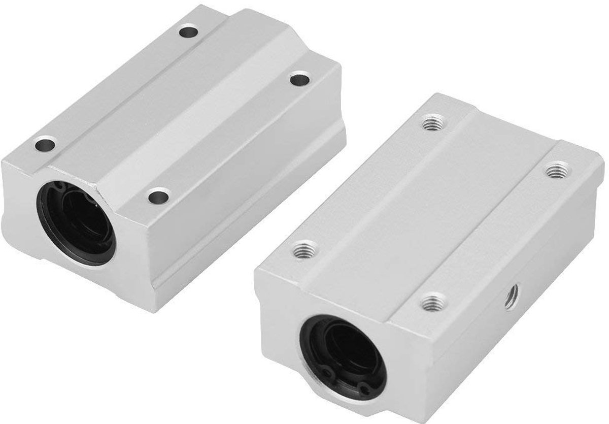 Lineair Kogellager SCS12UU 12 mm Aluminium Vervanging voor CNC - 2 Stuks