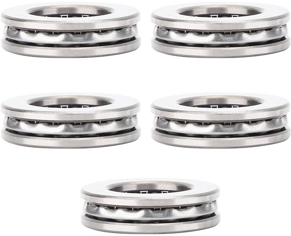 5 stks 51105 Axiale Kogeldruklager, Hoge precisie lager staal Geluidsarm Hoge Nauwkeurigheid Vliegtuig Druk Industriële Accessoire, Binnendiameter 25mm Buitendiameter 42mm