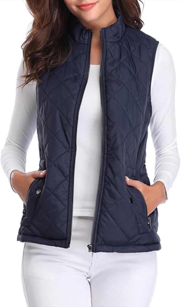 Fuinloth Damesvest, Herfst Lichte Bontvest Wester Korte Jas Vest Gilet