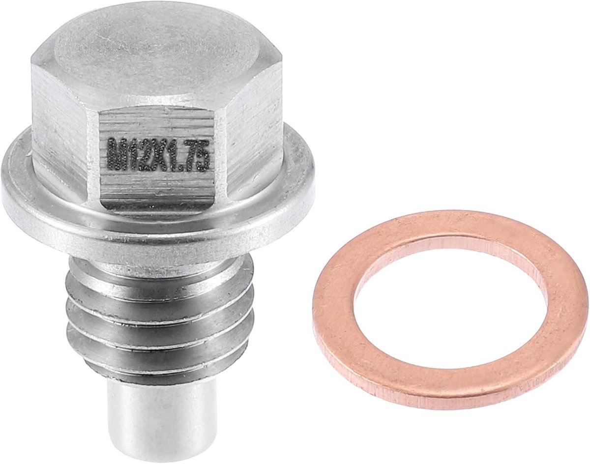 Voertuig Motor Magnetische Olie Afvoerplug M12x1.75 Met Koperen Pakking