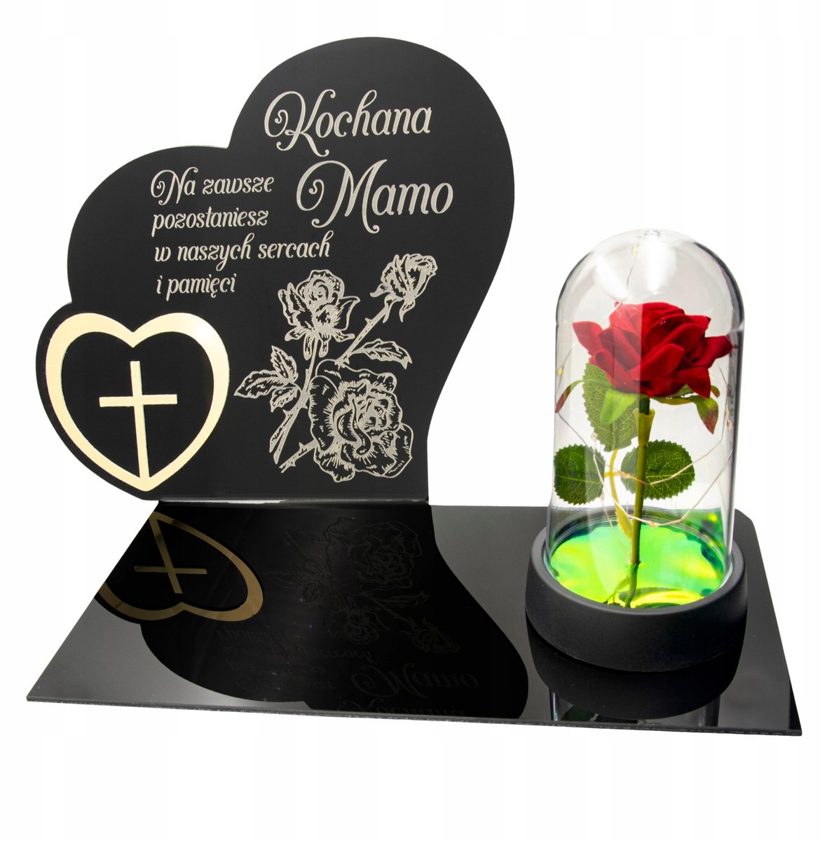 Gegraveerde Grafsteen Decoratie - Roze - Voor Mama