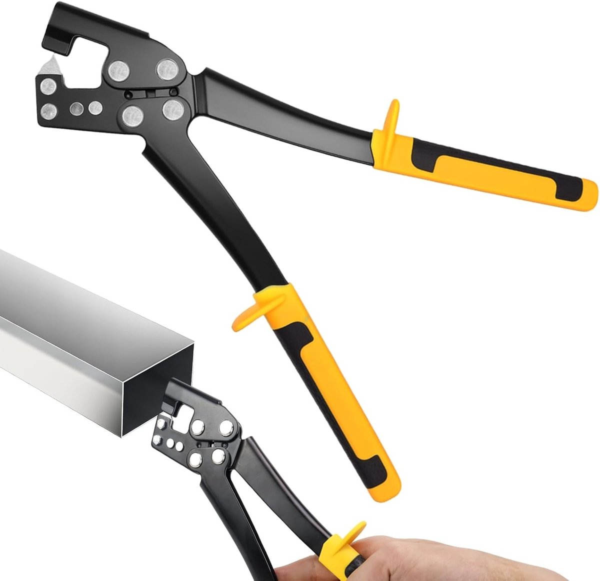 Professionele Crimping Tangen voor Stalen Bouten, Metaalbewerking en Constructie Handgereedschap