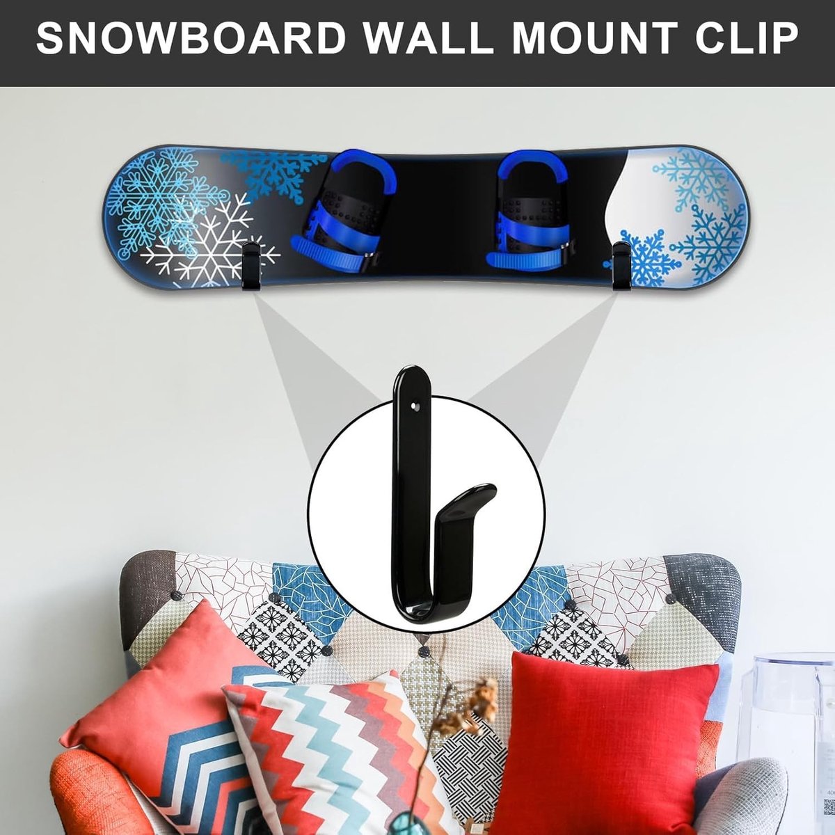 SolidKeus - Wandhouder voor Snowboard en Skateboard met Schroeven