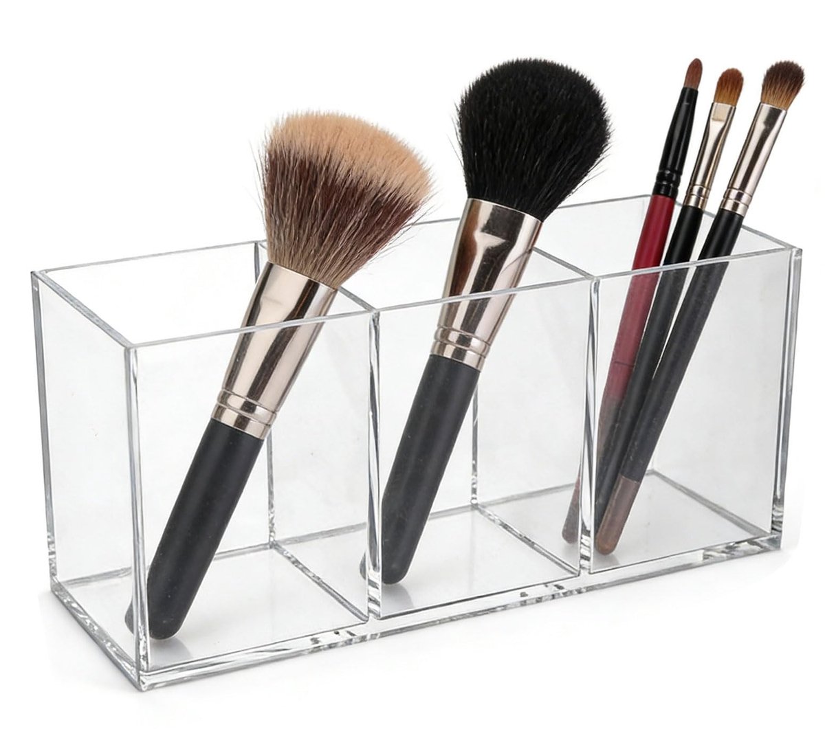 SolidKeus - Acryl Make-up Organizer met 3 Compartimenten