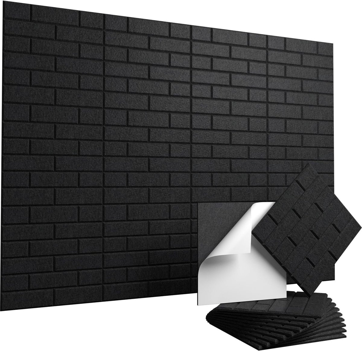 SolidKeus - Zelfklevende Akoestische Panelen 30 x 30 cm, Set van 10