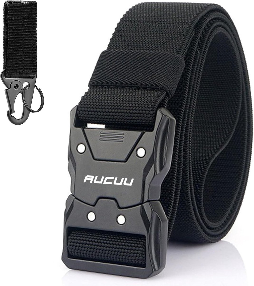 Tactische riem met snelle sluiting, verstelbare nylon canvas tailleband voor militaire en outdoor activiteiten, 1.5 inch breed
