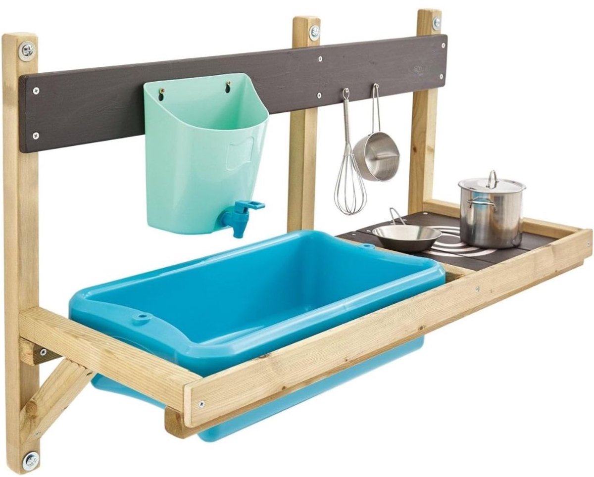 NIVA® Modderkeuken - Zandkeuken - Buiten Speelkeuken - Groen - 36cm x 81cm x 56cm
