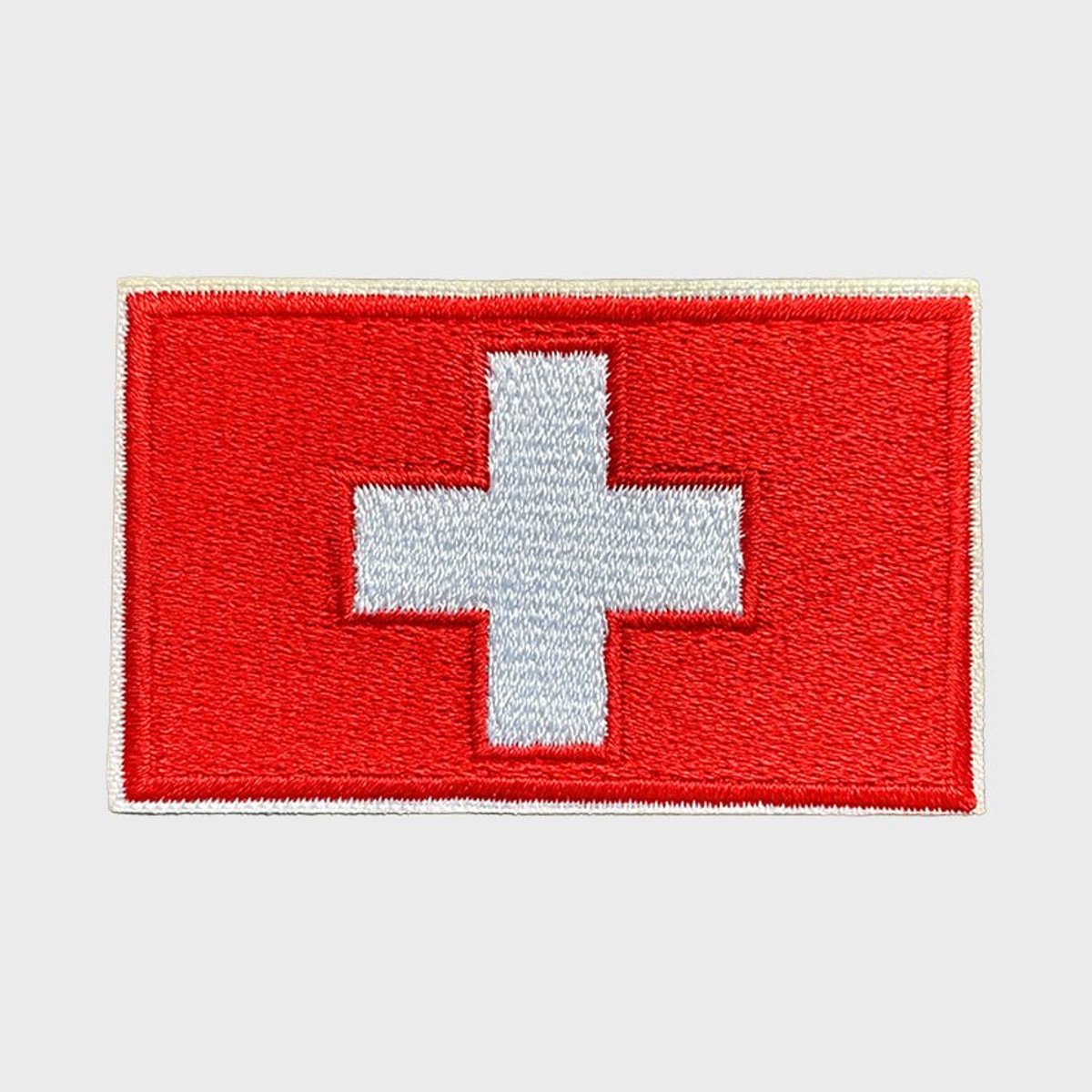 Patchy® – Zwitserse Vlag Strijk Embleem Patch 6.35 x 3.8 cm