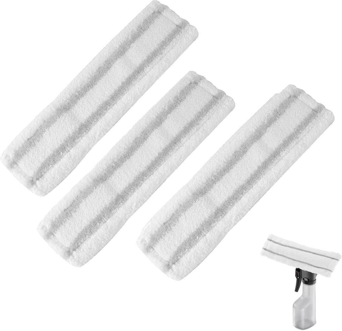 Set van 3 microvezel wischcovers voor Kärcher raamreiniger
