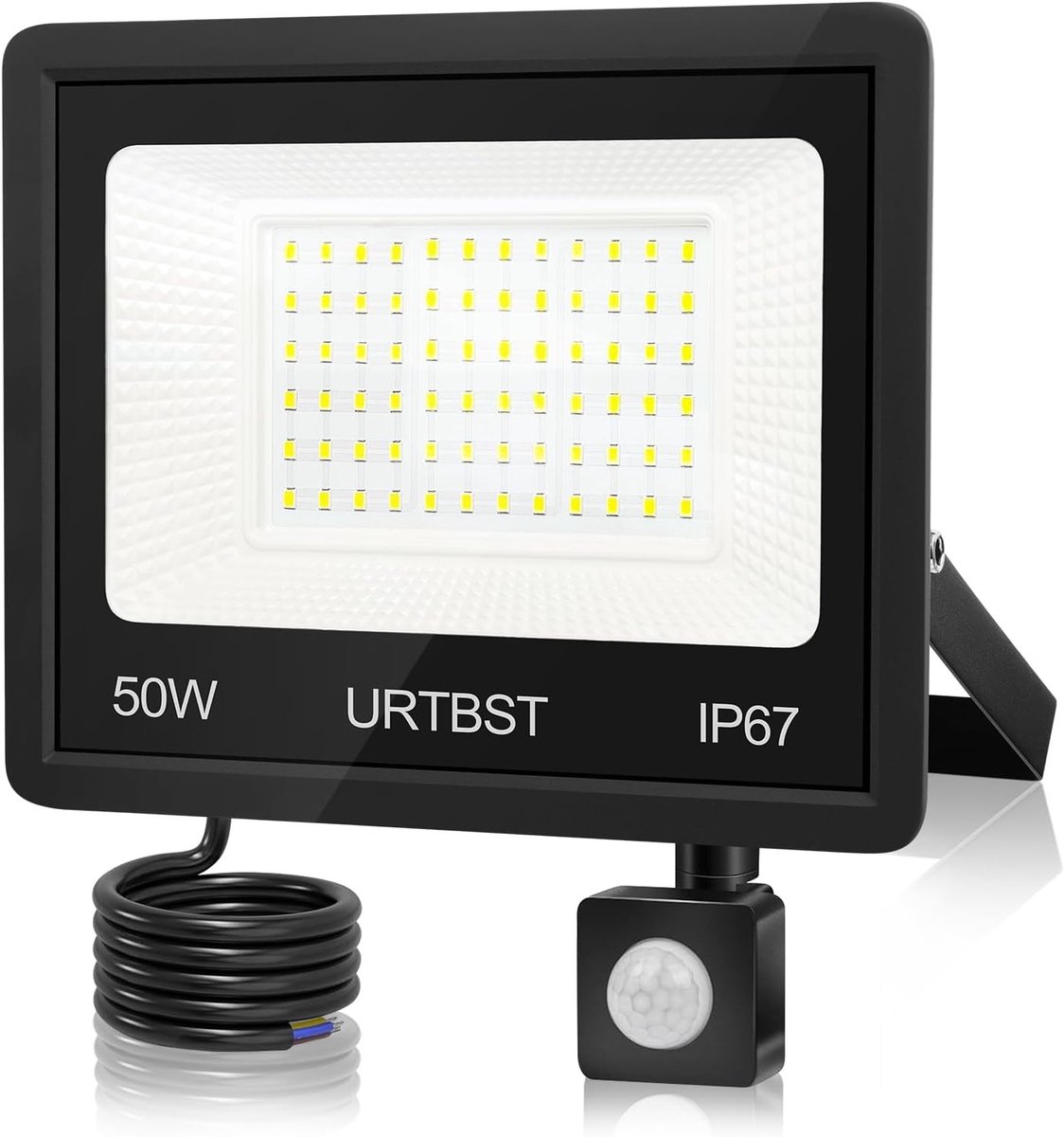 LED-spot - Wit - Voor Buiten - Met Bewegingsmelder - Voor Tuin en Terras