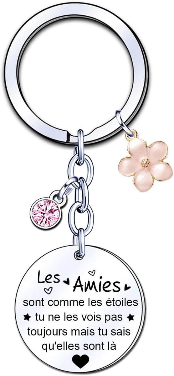 Sleutelhanger voor vriendschap mannen vrouwen Een bedankje cadeau voor vrienden, collega's, zus auto sleutelhanger verjaardag Bedankt voor het cadeau aanmoedigingscadeau