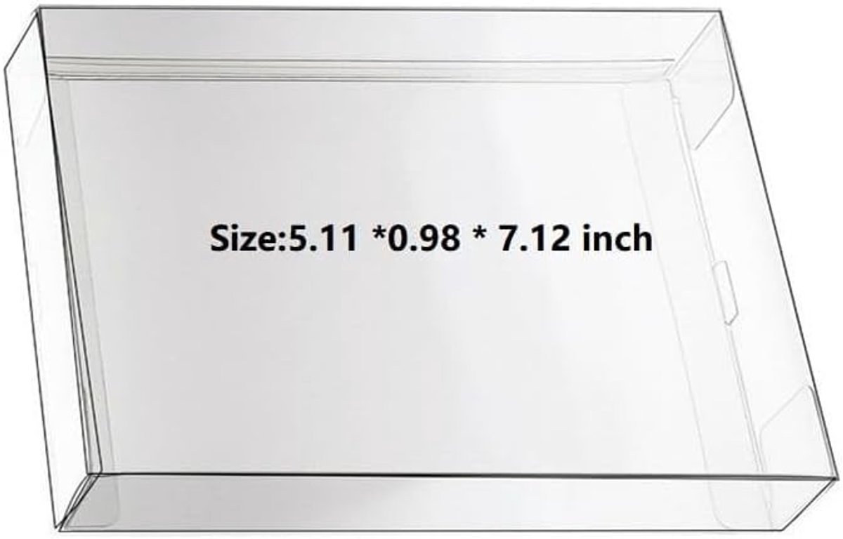 10 Stuks Transparante Box Hulzen CIB Protector voor NES Patroonspelboxen - Bescherming en Opslag
