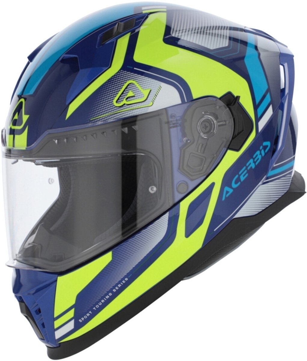Acerbis X-Way Graphic Blauw Geel Systeemhelm - Helm