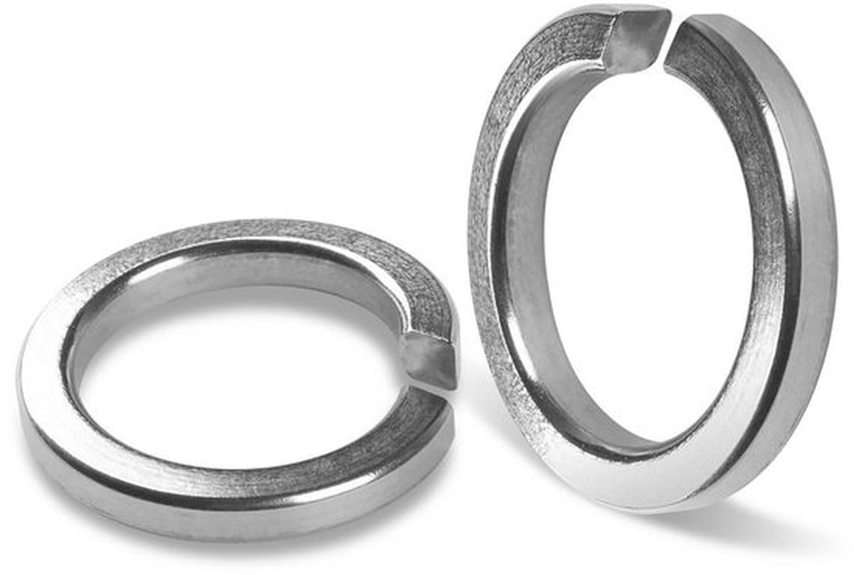 Veerring 2 Stuks - Roestvrij Staal 304 - DIN 127 A2 V2A - Spiraalvormige Sluitringen - Corrosiebestendig - Lange Levensduur - Sluitring
