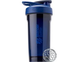 BlenderBottle BlenderBottle Sport Flip Tritan Shaker Bottle 28 oz (Blue)- Je shake 24 uur koud! Eiwitshaker met ophanglus. Met LOCK systeem en lus