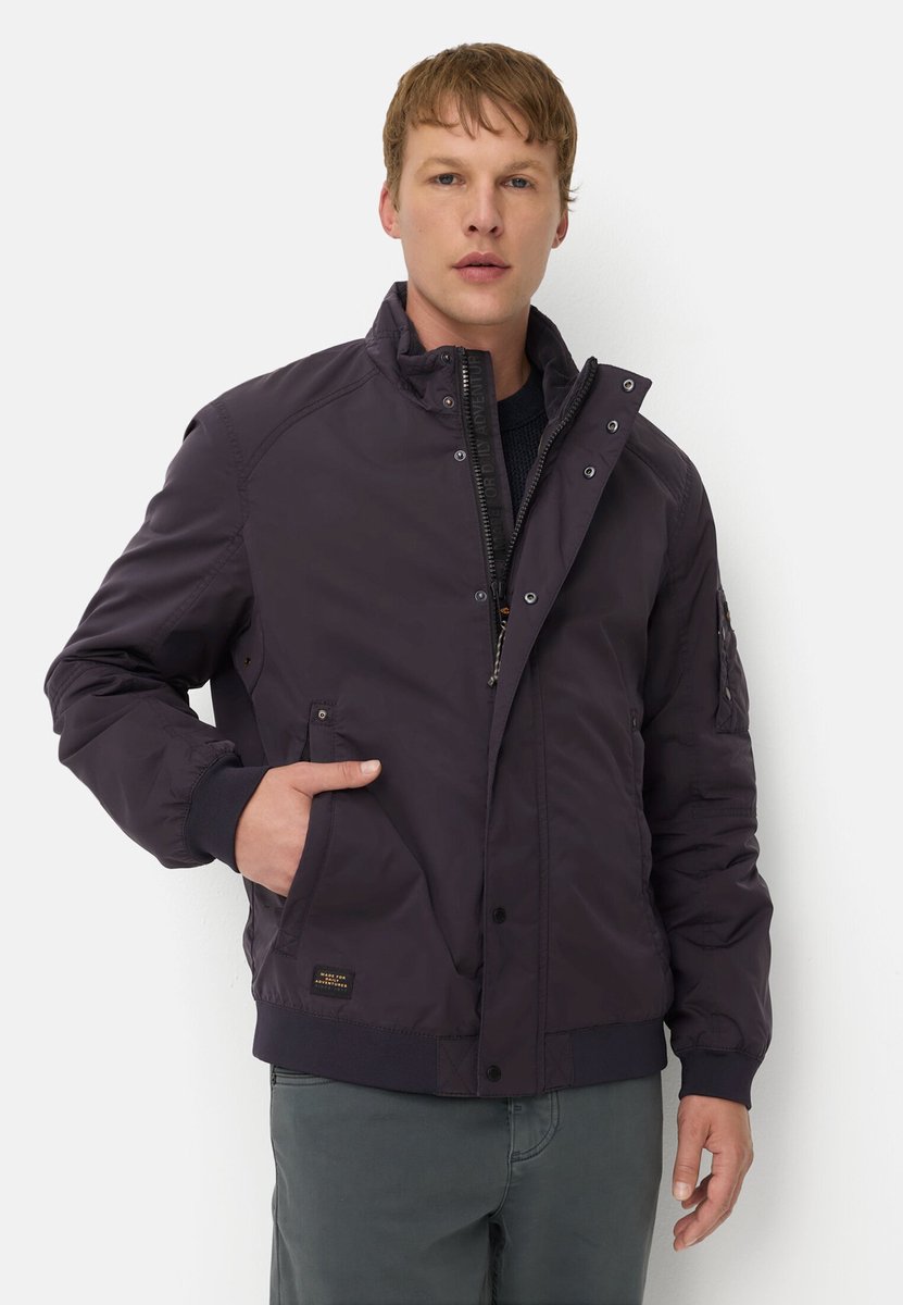 camel active Lichte jas met opstaande kraag - Maat menswear-106 - Marineblauw