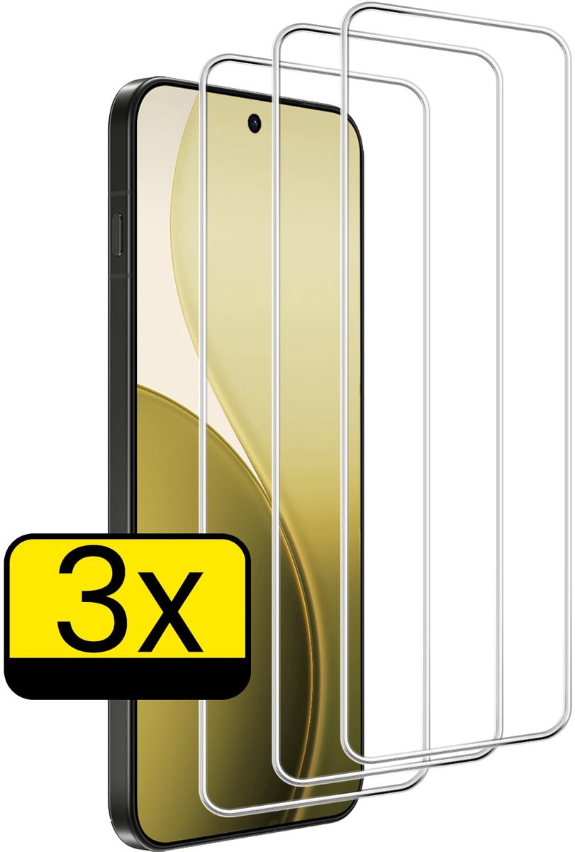 Screenprotector - Geschikt voor Oppo Reno 14 - 3 Stuks - Extra Sterk - Beschermglas - Gehard Glas - Tempered Glass - Screen Protector