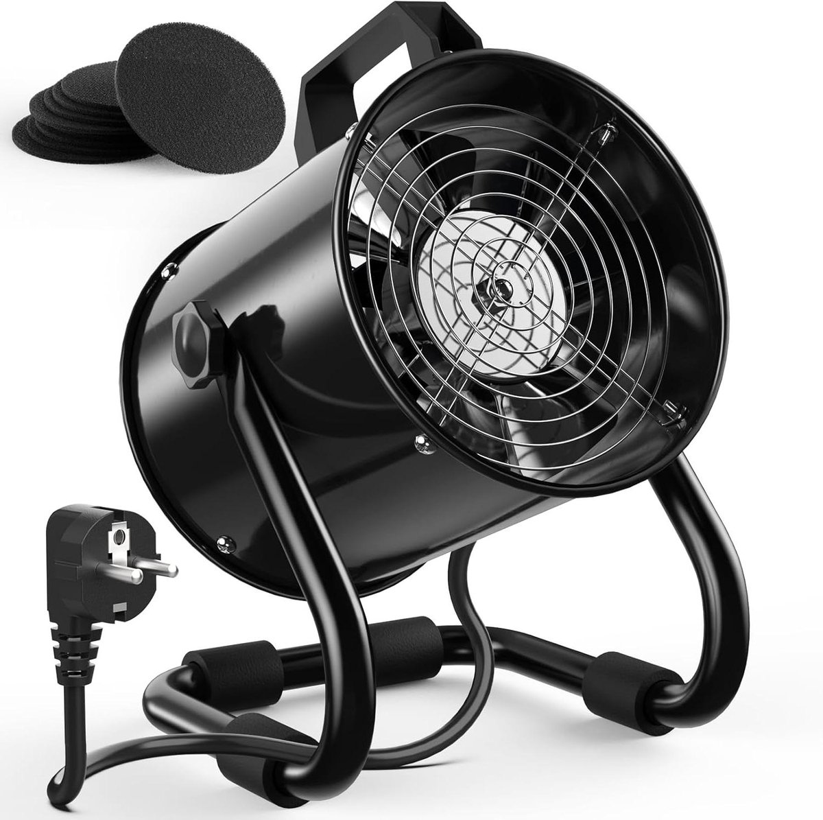 Draagbare Afzuigkap - Keuken Ventilator - Frisse Lucht - 120° Verstelbaar - 40W 600m³/h - Aluminium