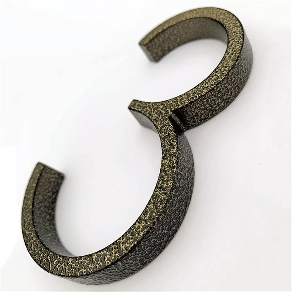 Elzusha - 3D Floating Huisnummer Plaat 0-9 Letters AB Leopard 127mm