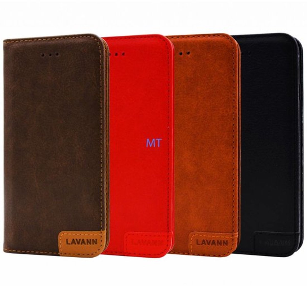 Lavann Leather Bookcase For I-Phone 11 Pro 5,8'' - Zwart